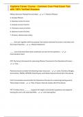 Captains Career Course - Common Core Final Exam Test with 100&percnt; Verified Answers