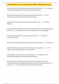 CCC Module 2 Post Test with 100&percnt; Verified Answers