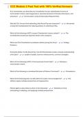 CCC Module 2 Post Test with 100&percnt; Verified Answers