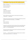 CCC Module 5 Post Test with 100&percnt; Verified Answers