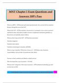 MNT Chapter 1 Exam Questions and Answers 100&percnt; Pass
