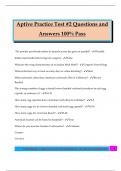 Aptive Practice Test &num;2 Questions and Answers 100&percnt; Pass