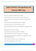 Aptive Practice Test questions and Answers 100&percnt; Pass