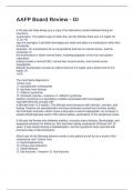 AAFP Board Review - GI Exam questions and Correct Answers 