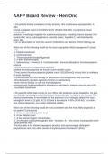 AAFP Board Review - HemOnc Exam Questions and Answers 