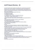 AAFP Board Review - ID Exam With Questions and Correct Answers