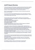 AAFP Board Review Exam Of Questions with Correct Verified Answers 