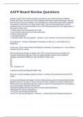 AAFP Board Review Questions and 100&percnt; Verified Answers