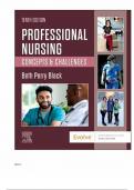 Test Bank for Professional Nursing 10th Edition by Beth Black ISBN&colon; 9780323776653&comma; All Chapters 1-16 with Answers and Rationales