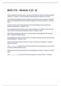 BHS 175 - Module 4 &lpar;C&period; 4&rpar; Exam With Questions and 100&percnt; Verified Answers 