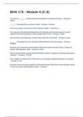 BHS 175 - Module 6 &lpar;C&period;6&rpar; Exam Questions and 100&percnt; Correct Answers 