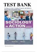 Test Bank for Sociology in Action&colon; A Canadian Perspective 4th Edition by Bereska Tami and Symbaluk Diane &vert; All chapters complete&comma; graded A&plus;