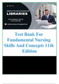Fundamental Nursing Skills and Concepts 11th Edition Timby Test Bank ISBN&colon;9781496327628 ALL Chapter 1-38&vert;Complete Guide&period;
