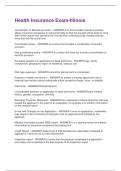 Health Insurance Exam-Illinois Questions and Answers&vert;2025 Update&vert;100&percnt; Correct
