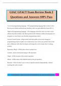 GIAC GFACT Exam Review Book 2 Questions and Answers 100&percnt; Pass