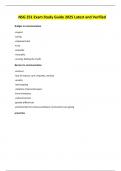 NSG 251 Exam Study Guide 2025 Latest and Verified