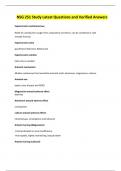 NSG 251 Study Latest Questions and Verified Answers