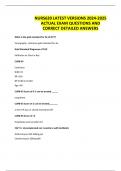 NURS620 LATEST VERSIONS 2024-2025 ACTUAL EXAM QUESTIONS AND CORRECT DETAILED ANSWERS