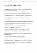 Illinois Nail Tech Exam Questions and Answers&vert;2025 Update&vert;100&percnt; Correct