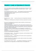 Module 4- study set Questions & Answers