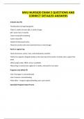 MVU NURS620 EXAM 2 QUESTIONS AND CORRECT DETAILED ANSWERS