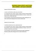 NURS620 EXAM HEENT&rpar; QUESTIONS AND CORRECT DETAILED ANSWERS