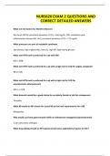 NURS620 EXAM 2 QUESTIONS AND CORRECT DETAILED ANSWERS