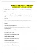 NURS620 EXAM RATED A&vert; QUESTIONS AND CORRECT DETAILED ANSWERS