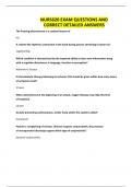 NURS620 EXAM QUESTIONS AND CORRECT DETAILED ANSWERS