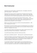 BLS Instructor Exam With Questions and Answers Full set &lpar;A&plus; GRADED&rpar;