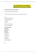 Nur 2239 Neuro Exam Meds &vert; Questions and Correct Answers