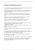 Illinois CNA State exam D Questions and Answers&vert;2025 Update&vert;100&percnt; Correct
