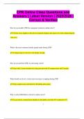 CPR Online Class Questions and Answers &vert; Latest Version &vert; 2025&sol;2026 &vert;  Correct & Verified
