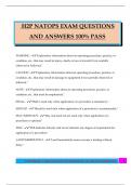 H2P NATOPS EXAM QUESTIONS AND ANSWERS 100&percnt; PASS