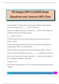 P8 Natops NFO CLOSED Exam Questions and Answers 100&percnt; Pass