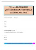 P-8A new PILOT NATOPS QUESTION BANK WITH CORRECT ANSWERS 100&percnt; PASS