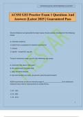ACSM GEI Practice Exam 1 Questions And Answers &vert;Latest 2025 &vert; Guaranteed Pass