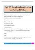 NATOPs Open Book Exam Questions and Answers 100&percnt; Pass