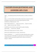 NATOPS EXAM QUETSIONS AND ANSWERS 100&percnt; PASS
