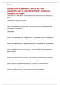 SCRIBEAMERICA ED FINAL EXAM ACTUAL QUESTIONS WITH VERIFIED CORRECT ANSWERS &sol;AGRADE ASSURED