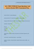 ALL THE COMSAE Exam Questions And Answers &vert;Latest 2025 &vert; Guaranteed Pass