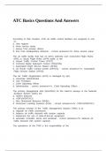 ATC Basics Questions And Answers