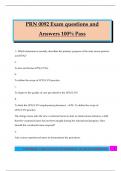 PRN 0092 Exam questions and Answers 100&percnt; Pass