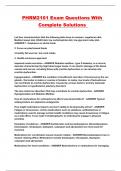 PHRM2101 Exam Questions With Complete Solutions 