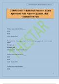 C839v5&sol;D334 Additional Practice&period; Exam Questions And Answers &vert;Latest 2025 &vert; Guaranteed Pass