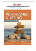 Test Bank - Psychiatric Nursing&colon; Contemporary Practice &lpar;6th Edition by Boyd&rpar;ALL CHAPTERS COVERED
