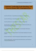 Capstone&colon; Leadership Exam Questions And Answers &vert;Latest 2025 &vert; Guaranteed Pass
