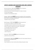 CPNP-PC BOARDS 2024 QUESTIONS AND 100- VERIFIED ANSWERS