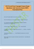 CE 5 Level Core Concepts Course Exam Questions And Answers &vert;Latest 2025 &vert; Guaranteed Pass
