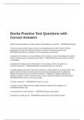 Davita Practice Test Questions with Correct Answers